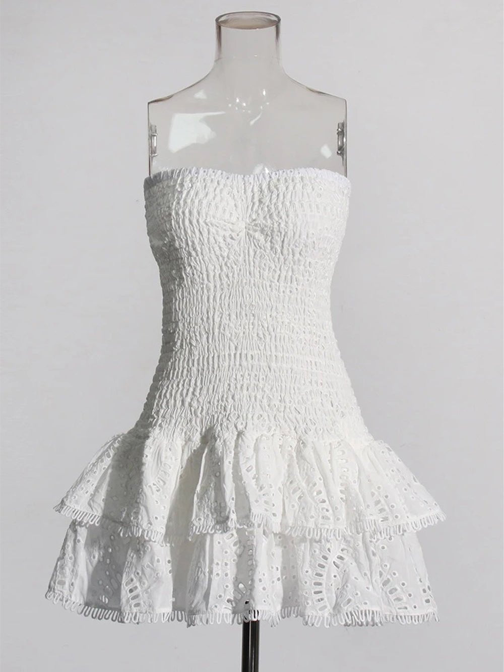 Molly Hollow Out Strapless Mini Dress