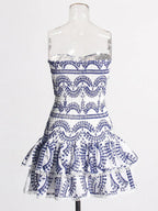 Molly Hollow Out Strapless Mini Dress