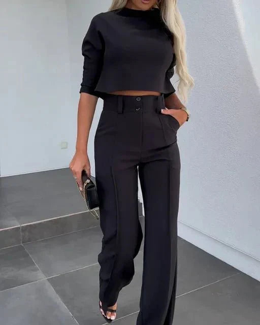 | Women’s Modern Matching Top and Trousers