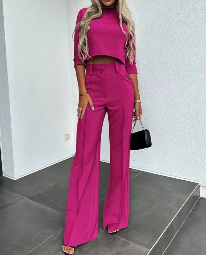 | Women’s Modern Matching Top and Trousers