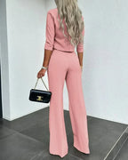 | Women’s Modern Matching Top and Trousers