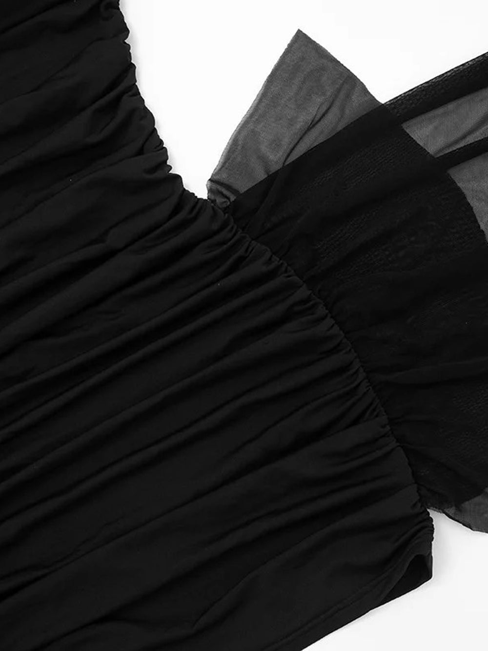 Nadia Draped Off-Shoulder Mini Dress