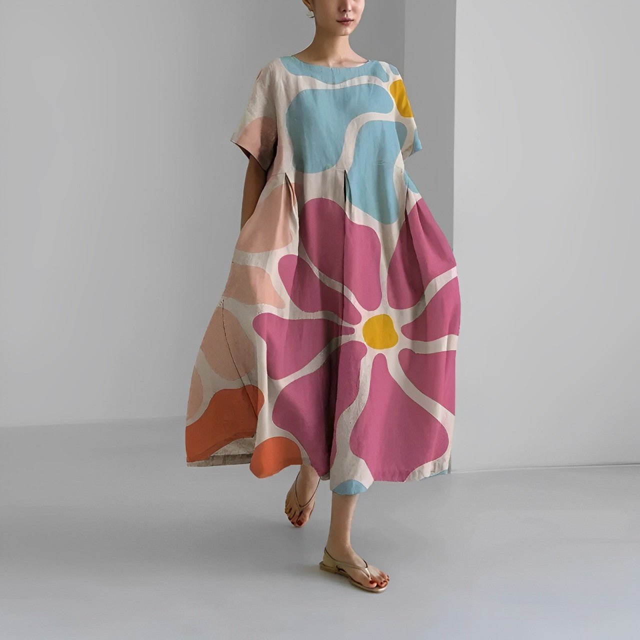 Isabelle Luxe Women's Floral Boho Maxi Dress Designer Edit