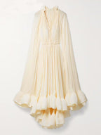 Naomi Ruffle Midi Dress