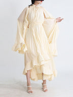 Naomi Ruffle Midi Dress