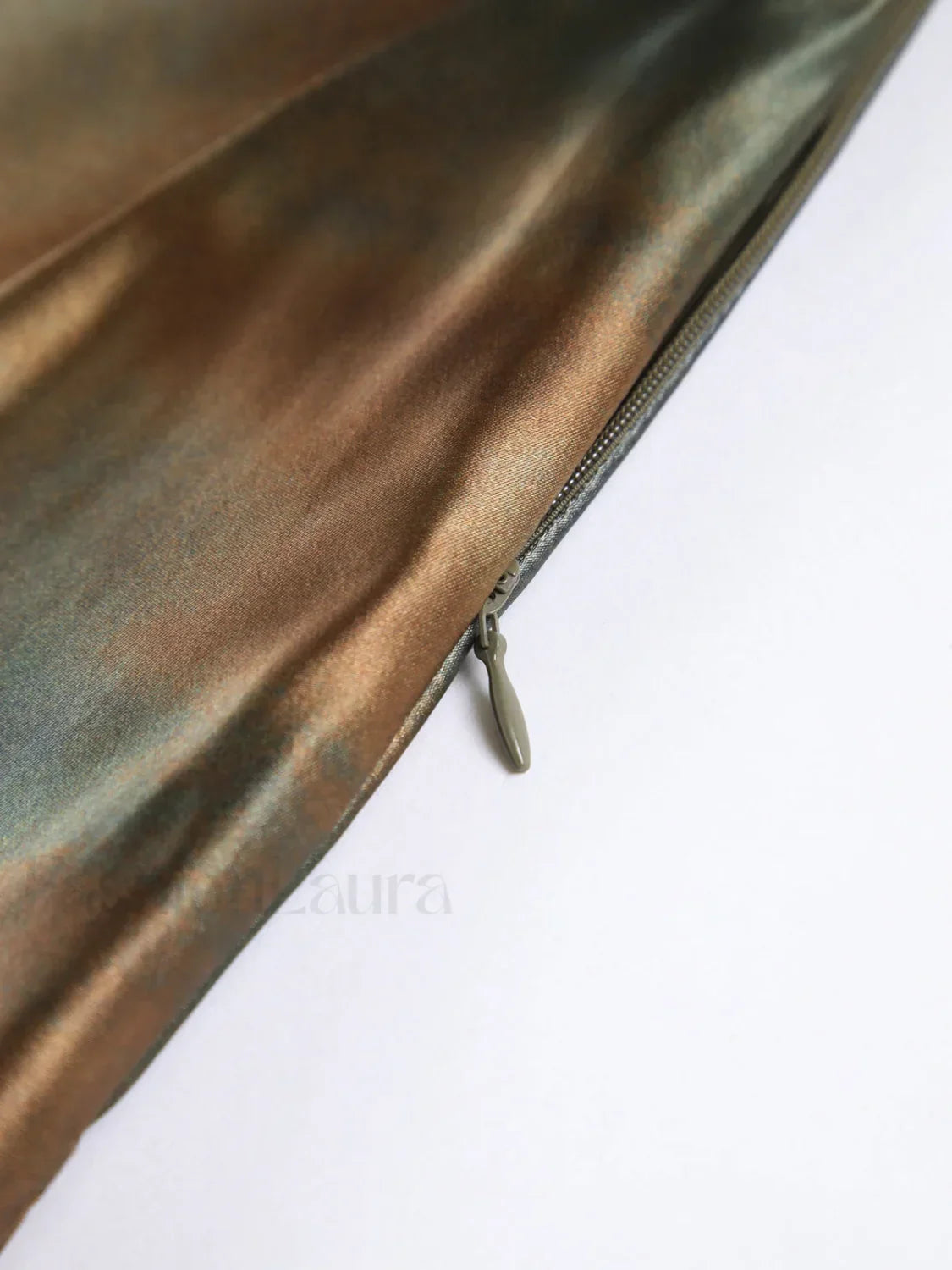 Multicolor Neptune Satin Open Back Long Dress