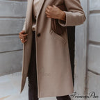 New Arrival Casual Pocket Lapel Overcoat