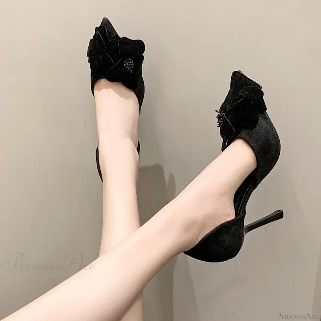 New Comfortable Designer Suede Summer OutdoorFashion Party Dress High Heel