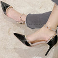 New Full Toe Elegant Solid Color Large Size Stiletto High Heel