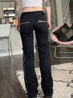 New Gloomy Punk Gothic Y2K Patchwork Pant
