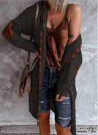 New Hot Selling Long-Sleeved Cardigan Sweater