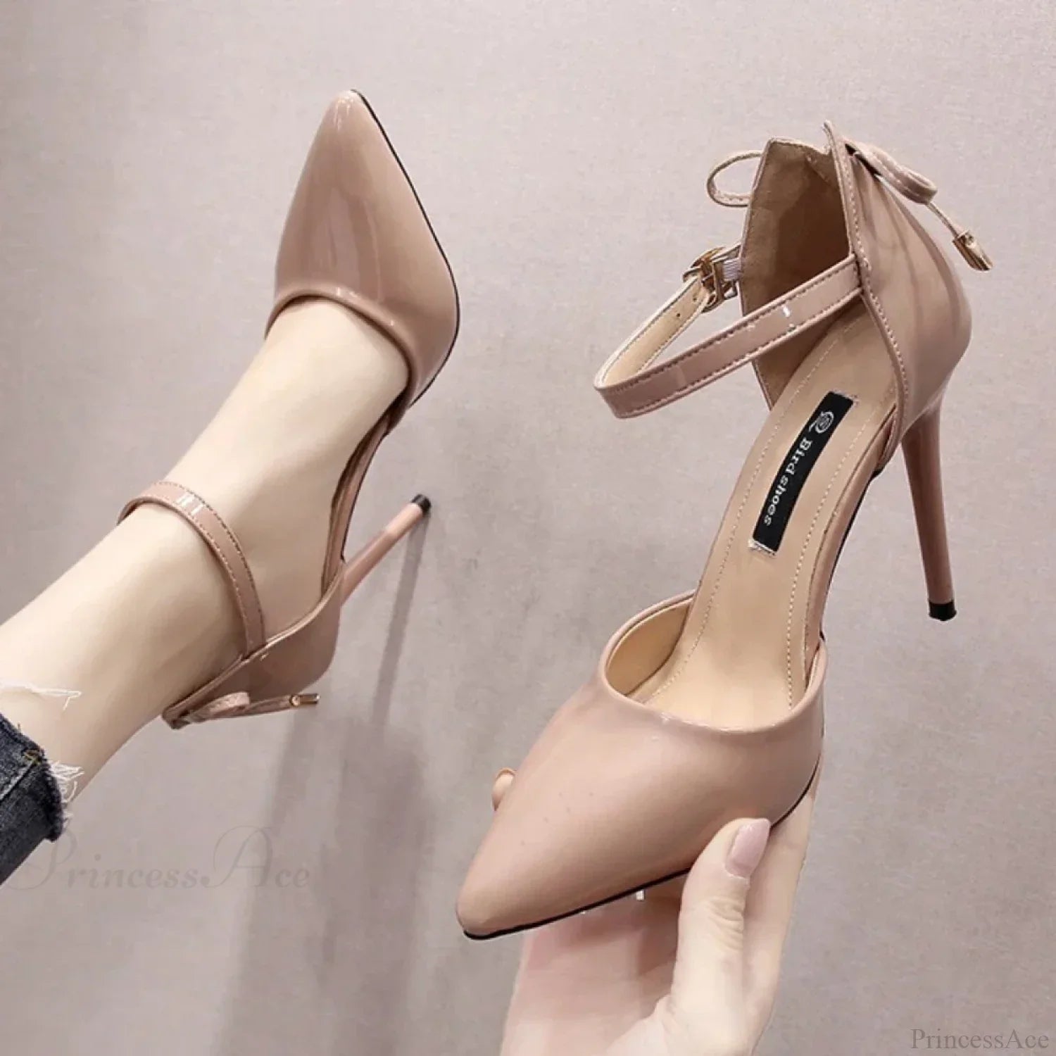 New Pumps Shoes PointedFashion Sexy Black Wedding Bridal Ladies Heels High Heel