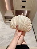 New Shell Evening Bag Diamond Design Clutch Bag