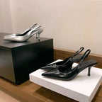New Stiletto Solid Color Feminine Pointed Dress Party Sandals High Heel