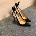 New Suede High Heels Office Stiletto Party Feast Shoes Comfort Women Heels High Heel