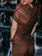 Nina Cutout Short Sleeve Maxi Dress