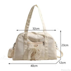 Nylon Sewing Thread Crossbody Shoulder Bag