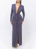 Oaklynn Bodycon Split Maxi Dress