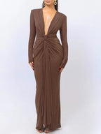 Oaklynn Bodycon Split Maxi Dress
