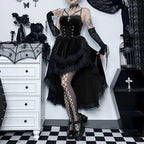 Obscure Attractive Cinch Waist Pull Midi Dress