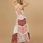 Off-Shoulder Pleated Floral Dress