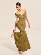 Off Shoulder Ruffle Detail Dress