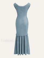 Off Shoulder Ruffle Detail Dress