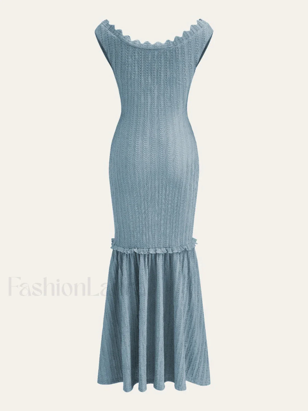 Off-Shoulder Ruffle Detail Dress