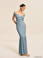 Off Shoulder Ruffle Detail Dress