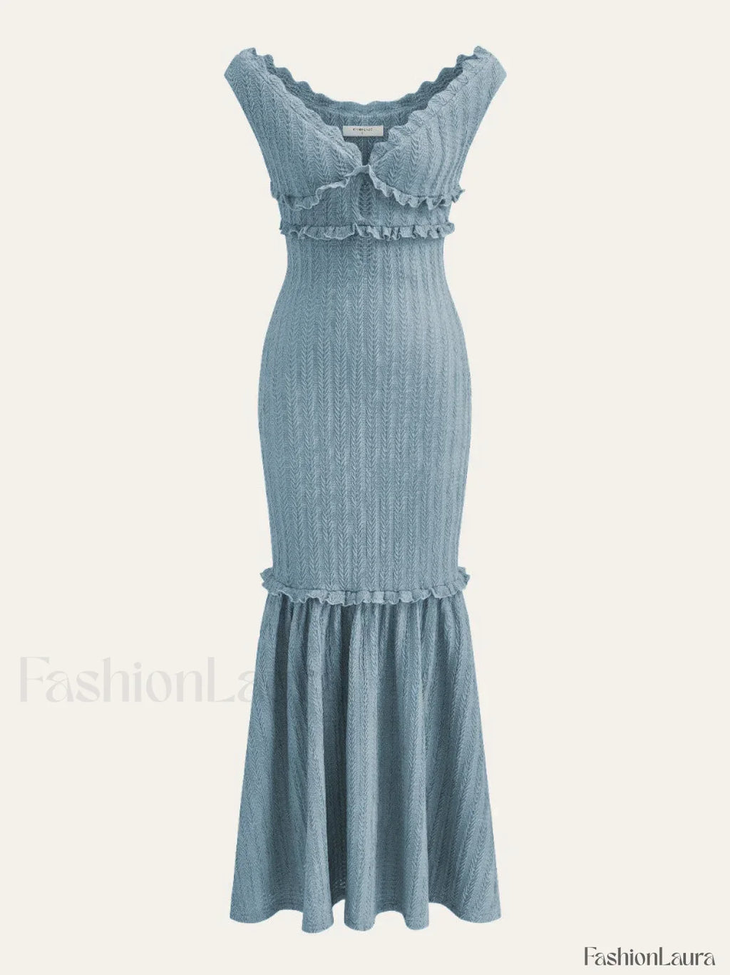 Off Shoulder Ruffle Detail Dress