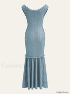 Off Shoulder Ruffle Detail Dress