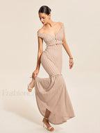 Off Shoulder Ruffle Detail Dress