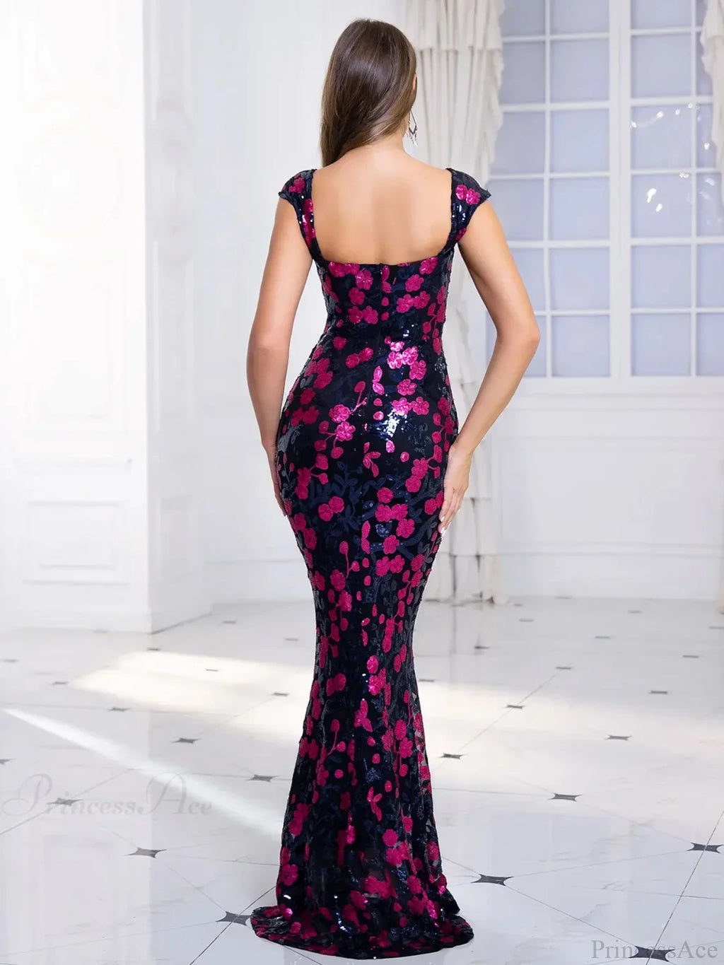 Off-Shoulder Sequin Party Dress
