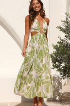 Guadalupe Aesthetic Floral Cut Out Midi Dress Evening Wear Edit