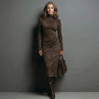 Anya | Suede Maxi Dress