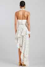 Wiskf Lace Sleeveless Top Midi Dress Set