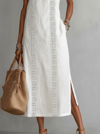 Cassandra | Linen Midi Dress