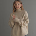 | Women's Winter Oversized Turtleneck Knit Sweater