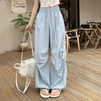 Parachute High Waist Drawstring Wide Leg Pant