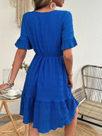 Parker Ruffle Hem Tiered Mini Dress