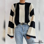 Patchwork Striped Women's Sweater