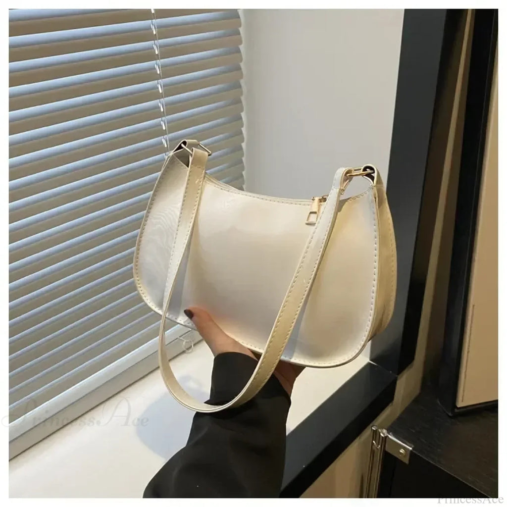 Patent Leather Designer Shoulder Handbag