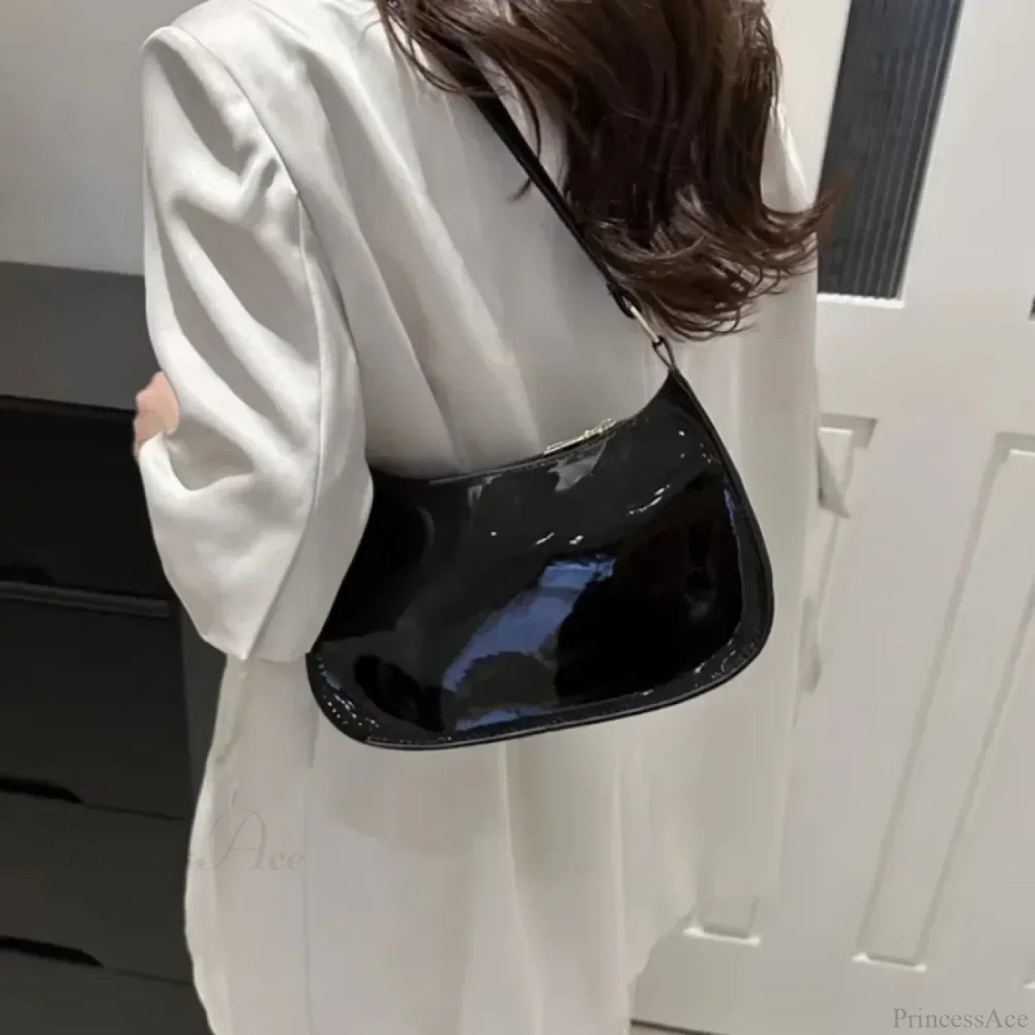 Patent Leather Versatile Fashion Shoulder Bag