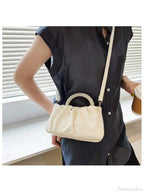 Pearl Decoration Square Clutch Wristlet