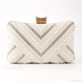 Pearl Diamond Wedding Evening Clutch Wristlet