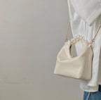 Pearl Handle Fashion Women Clutch Bag