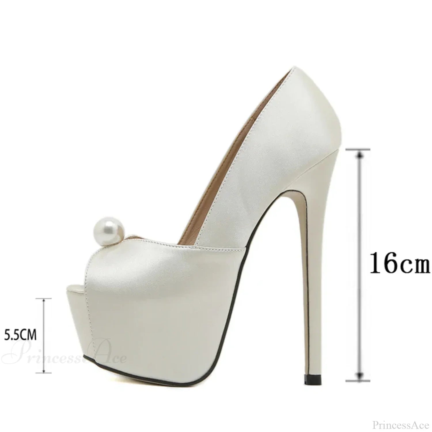 Pearl Nightclub Silk Platform Party Peep-Toe Cozy StripperFashionable Sexy High Heel