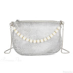 Pearl Rhinestone Delicate Shoulder Bag Party Handbag