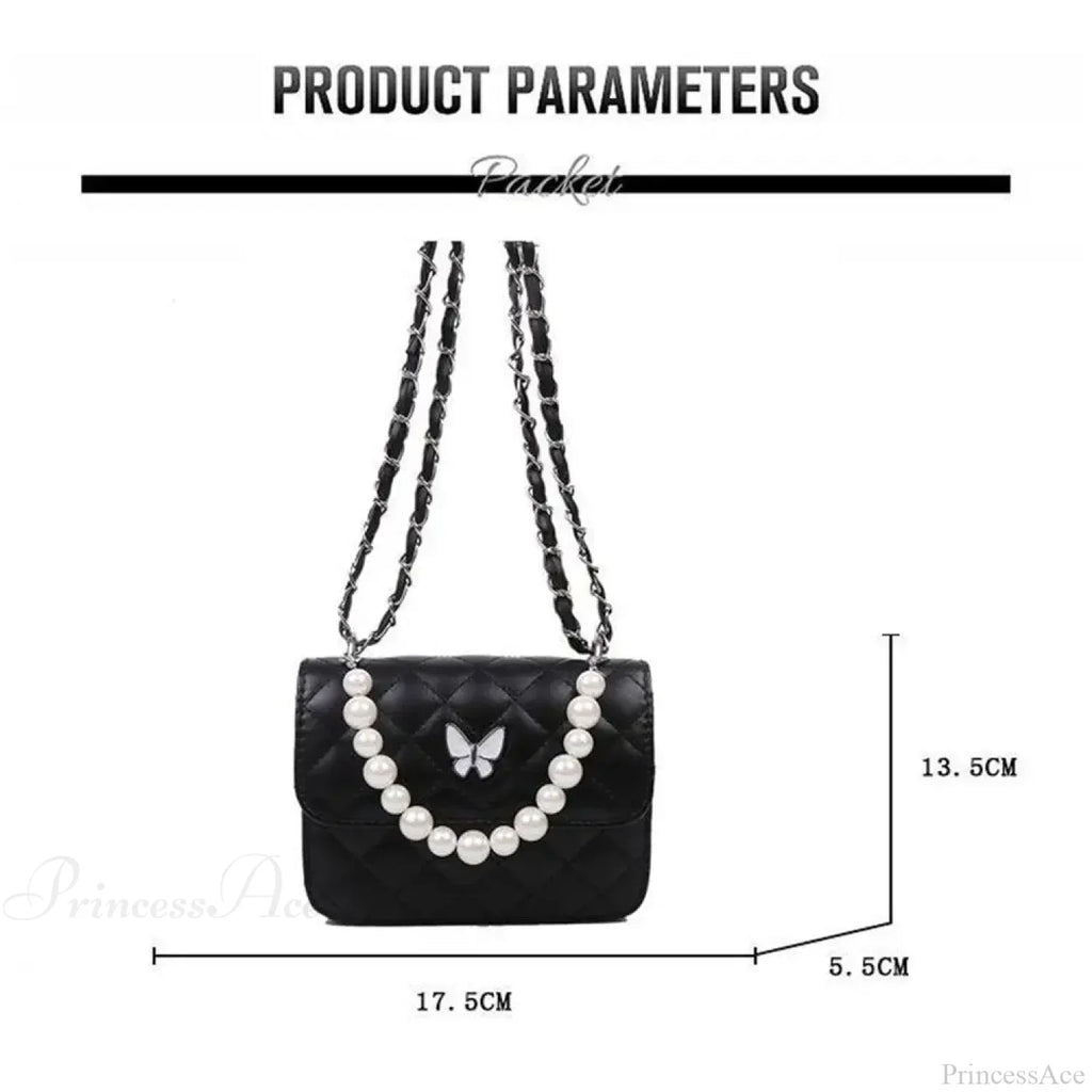 Pearl Shoulder Handbag PU Leather All-Match Tote