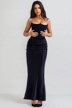 Dole Bandeau Sheath One Neck Maxi Dress
